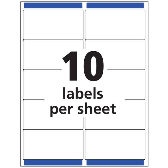 5 Packs: 500 ct. (2,500 total) Avery® 2
